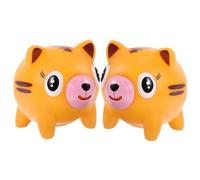iplusmile Jouets à Presser d'animal Anti-Stress Garçon Et Filles, Lot De 2 Peluches Orange Tigre Taille Moyenne Langue Qui Sort, Jouets Amusants pour Détente Stress à La Maison L'école