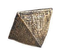 iplusmile Jouets bac à Sable bâtiments de Collection Figurine Pyramide Egypte Ancienne pour Les Enfants de l'Egypte Ancienne kit de modèle de Pyramide égyptienne résine Doré