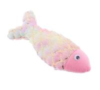 iplusmile Jouets De Dentition pour Chat Poisson pour Chat Poisson-Chat Poupée Animal en Peluche Poisson Jouets D'intérieur pour Chatons Peluche Rose