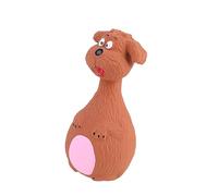 iplusmile Jouets Sonores en Latex Grinçant Bouchées Bruit Grincement Mignon Chien Mâcheur Agressif Froissé Copain Mordre Dessin Animé Jouer Jouets pour Chiens Mâcheurs Agressifs Mâcher Brown