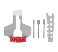 iplusmile Kit Affûtage Tronçonneuse Électrique avec Guide Angle Accessoire Manuel Multifonction pour Affûteuse Chaîne Tronçonneuse Outil de Meulage Serré et Chaîne Rouge