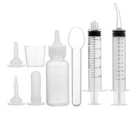 iplusmile Kit Biberon pour Chiot et Chaton Goupillon, Tétines de Rechange en Silicone, Polyvalent et Pratique pour Petits Animaux comme Lapins