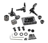 iplusmile Kit Chevalet Guitare Cordes Métal avec Chevalet Mécaniques Accordage et Attaches Accessoires Vintage pour Guitare Cigar Box