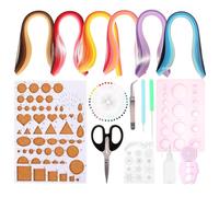 iplusmile Kit D’Outils de Quilling en Papier DIY pour Apprentis | Couleurs Assorties à L’arrivée, Usage Maison ou Cours Manuel, Adapté aux Garçon et Filles Débutants Couleur Aléatoire
