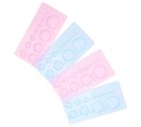 iplusmile Kit de 4 Pièces pour Quilling en Papier Moules Demi-boule 3d en Abs, Léger et Facile à Utiliser pour Créer des Œuvres Artisanales en Volume