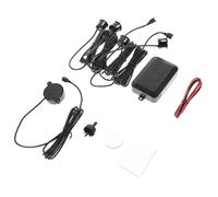 iplusmile Kit de Capteurs de Stationnement pour Voiture Détection de Distance Précise 4 Capteurs Abs et Caoutchouc Installation Facile DIY pour Aide Stationnement