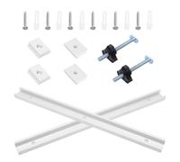 iplusmile Kit de Chariot pour Scie Circulaire en Aluminium M8, Réglage | Rainure en T, Blocs Coulissants M6 et M8, Boutons Étoile M8, pour Tenons et Montages DIY