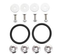 iplusmile Kit de Fixations Rapides pour Clips de Pare-chocs et Arrière Rondelles Renforcées en Alliage D'aluminium et Caoutchouc pour Couvercles de Hayon