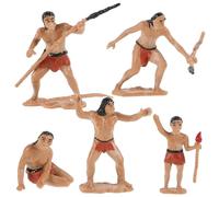 iplusmile Kit de Modélisme 5 Pièces Scène de Chasse Primitive en Résine Design Réaliste et Apparence Détaillée pour Décor de Maquette ou Collection