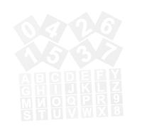 iplusmile Kit De Peinture De Lettres Alphanumériques En Spray 72 Pièces Pochoirs À Lettres Pour Peinture Modèles En Plastique Réutilisables Modèles De Dessin Et