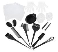 iplusmile Kit de Teinture de Cheveux Professionnel avec Bols Plastique Brosses à Poils Durs et Couvre Oreilles Complet pour Usage Domestique et Salon