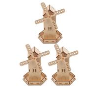 iplusmile Kit Éducatif Solaire à Construire Soi-même 3 Pièces - Moulin à Vent en Bois Panneau Solaire Rotatif - Scientifique Stem pour Projets Scolaires et Apprentissages Pratiques