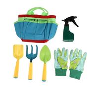 iplusmile Kit Jardinage Garçon Fille Complet avec Mini Outils Fer et Poignée Plastique Pelle Râteau et Arrosoir Portables pour Plantation et Cadeau DIY pour Garçons et Filles