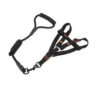 iplusmile Kit Laisse et Harnais pour Chien et Confortable Accessoire Chien Respirant et Durable pour Dressage et Promenade Extérieur Set Noir