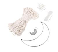 iplusmile Kit Macramé Débutant avec Corde Coton Épaisse et Perles pour Tapisserie DIY Accessoires pour Suspensions Murales Boho et Décoration Dintérieur