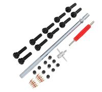 iplusmile Kit Outillage Réparation Pneus Robuste pour Voiture Outil Extraction et Installation de Valves Ensemble et Pratique pour Démontage Rapide et Sécurisé des Tiges de Valve