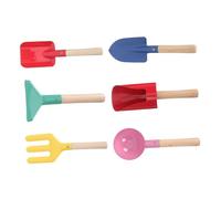 iplusmile Kit Outils de Jardinage Garçon Fille Pelle Râteau Truelle et Fourche pour Potager Garçon Fille et Facile à Manipuler pour Travaux de Plantation et Jardinage Extérieur