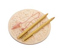 iplusmile Kit Radiesthésie Cuivre avec Bâtons Divination Télescopiques Pendule et Tapis Spirituel pour Chasse Aux Fantômes et Localisation Eau