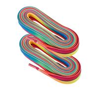 iplusmile Lacets Patin Hockey Cirés Rainbow Dégradé Résistants Antidérapants pour Patins Glace Sport et Chaussures Athlétiques