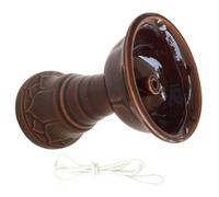 iplusmile Lampe à Huile Céramique Vintage pour Temple et Intérieur avec Mèche Naturelle Design Résistant et Coupe-Vent Adaptée Aux Espaces de Vie et Lieux Sacrés