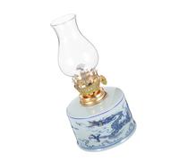 iplusmile Lampe À Pétrole en Céramique Petite Lampe À Huile Lanternes À Huile pour L'Extérieur Petite Lanterne Lanternes Bougies À Huile Décoratives D'Extérieur pour Une Utilisation