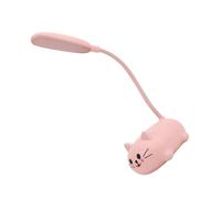 iplusmile Lampe de Bureau LED Rose Chat Kawaii pour Filles Lampe de Table Rechargeable USB