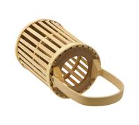iplusmile Lanterne Suspendue Bambou Tissé Portable pour Bougie Décoration Rétro et Romantique pour Maison et Jardin Petite Ambiance Chaleureuse et Festive