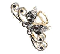 iplusmile Large Hair Claw Clip With Rhinestone Secure Grip For All Hair Types Stylish And Lightweight