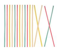 iplusmile Lattes de Bambou Plates Colorées 80 Pièces pour Vannerie DIY Fournitures pour Tressage et Loisirs Créatifs Matériaux Naturels pour Fabrication de Meubles et Ateliers Manuels