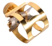 iplusmile Ligature Saxophone Alto Laiton Clip Métallique Portable Accessoire Instrument Vent pour Musiciens Saxophone Ténor Sax Parts