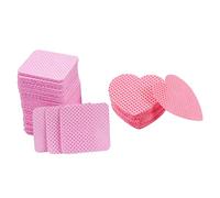 iplusmile Lingettes Non Pelucheuses pour Ongles 400 Pièces Format Voyage Coton Dissolvant Vernis à Ongles Usage Maison Cœur Rose