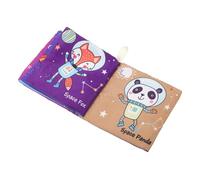 iplusmile Livre en Tissu Éducatif pour Bébés Lavable et Léger en Flanelle Peau de Pêche, Lecture Bébé Voyages D'éveil