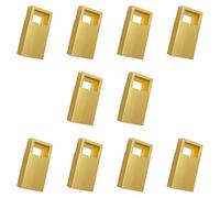 iplusmile Lot de 10 Boîtes à Tiroir Rectangulaires Mat Doré 19x14x5,2 Cm en Papier D’emballage Rigide, Coffrets Présents Pratiques pour Rangement Présent et Emballage Noël