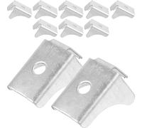 iplusmile Lot de 10 Clips de Support d'Étagère Métalliques pour Armoires d'Archives et Rayonnages Supermarché Accessoires de Bureau Pratiques et Solide