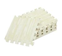 iplusmile Lot de 10 Dalles de Sol en Mousse Colorées 30X30X1 CM pour Bébé Tapis de Jeu Emboîtables Antidérapants EVA Immitation pour Salle de Jeu et Chambre d'Garçon et