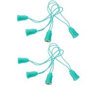iplusmile Lot de 10 Douilles E12 avec Fil en Plastique Vert, Support de Base Lumineuse pour Ampoule Led, Contact Stable et Longue Durée, pour Installations Modernes à Domicile