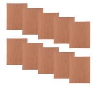 iplusmile Lot de 10 Feuilles Fines en Bois Massif Noyer et Cerisier pour Pyrogravure, Surface Lisse et Délicate, Épaisseur Constante, pour Modèles Architecturaux et Loisirs Créatifs