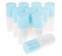 iplusmile Lot de 10 Flacons Roll-On 20 Ml Tête Éponge Bouteilles Liquides Vides en Plastique Léger Applicateurs Portables pour Usage Extérieur et Voyage Couleur Couleur Aléatoire