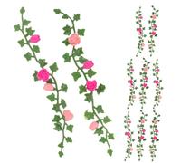 iplusmile Lot de 10 Lianes Miniatures Réalistes pour Maison de Poupée Rosier Artificiel Grimpant Petites Fleurs Artificielles Décorations de Jardin Miniature pour Dioramas et Scènes