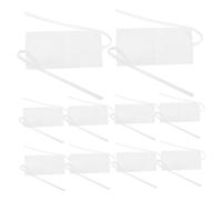 iplusmile Lot de 10 Pochettes à Bijoux en Velours 6x6 Cm Blanches, Paquet de Rangement Souples, Emballage Présent pour Bijoux, Colliers et Bracelets, Usage Mariage, Anniversaire, Fête, Femmes