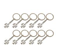 iplusmile Lot de 10 Porte-Clés Avocat en Métal Couleur Cuivre Antique Pendentif Balance Justice Anneau Porte-Clés Créatif pour Juristes et Étudiants en Droit Accessoire pour Paquet à