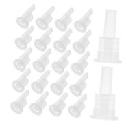 iplusmile Lot De 100 Bouchons Compte-gouttes Aluminium 18 Dents Pour Flacons D'huiles Essentielles 5-100 Ml, Bouchon Intérieur Étanchéité Précis Pour Usage Personnel Et Création D’huiles