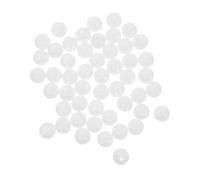 iplusmile Lot De 100 Boules À Hochet Miniatures Pour Jouets Pour Animaux De Compagnie Accessoires Pour Hochets Blanc