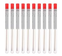 iplusmile Lot de 100 Écouvillon de Prélèvement Stérile 17,5cm, Bâtonnet Long en Bois et Coton à Usage Unique, Écouvillons Emballage Individuel pour Spécimen de Gorge, Test Médical et Laboratoire