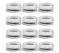 iplusmile Lot de 12 Autocollants Occultants Anti-lumière LED pour Lunettes Connectées, Films Protecteurs Adhésifs 0,5 Cm en Feuille Noire, Protection des Lentilles pour Usage Quotidien