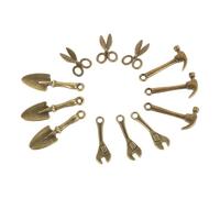 iplusmile Lot de 12 Breloques en Métal Cuivre pour Fabrication de Bijoux, Charms Décoratifs Outils DIY pour Bracelets, Boucles D’oreilles et Pendentifs, Accessoires Créatifs Polyvalents