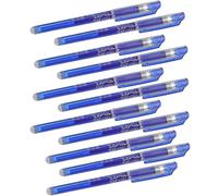 iplusmile Lot de 12 set de Stylos Effaçables à Encre Bleue 05 MM Pointe Fine Séchage Rapide Ensemble pour Bureau Étudiants et Fournitures Scolaires Écriture Fluide et Correction