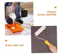 iplusmile Lot De 15 Rouleaux De Rechange En Coton Pour Peinture Petits Rouleaux Muraux Pinceaux D'Angle Blancs