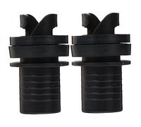 iplusmile Lot De 2 Adaptateurs De Valves pour Bateau Gonfleur d'air Connecteur De Tuyau pour Kayak Gonfleur De Planche À Pagaie Connecteur De Valve De Gonflage en Nylon Noir