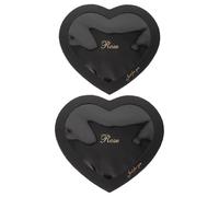 iplusmile Lot de 2 Boîtes de Cœur Noires en Papier Fenêtre Transparente Coffrets Présents Saint-Valentin DIY Tailles Grosse et Petite Boîte à Dragées et Emballage Présent pour Fleurs et